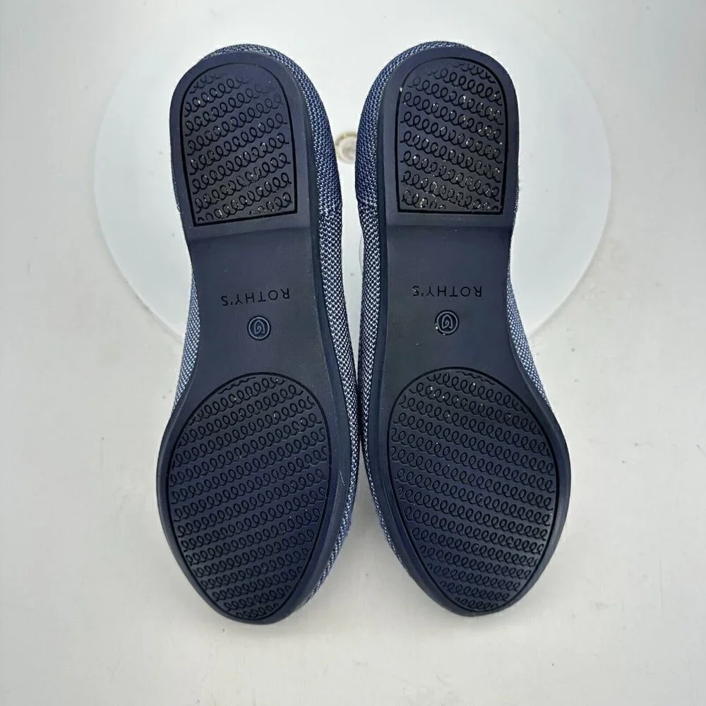 Rothy's The Flat Grey Textile Slip On Ballet Classic Comfort Women Shoes Sz 6.5 - Picture 11 of 13